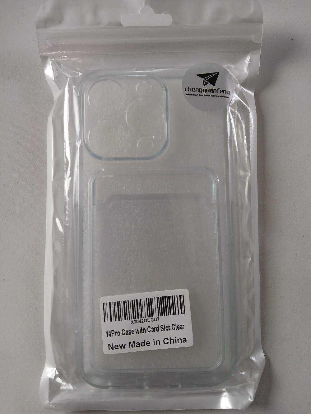 New iphone 14 Pro Ultra Clear Phone Case With Card Holder